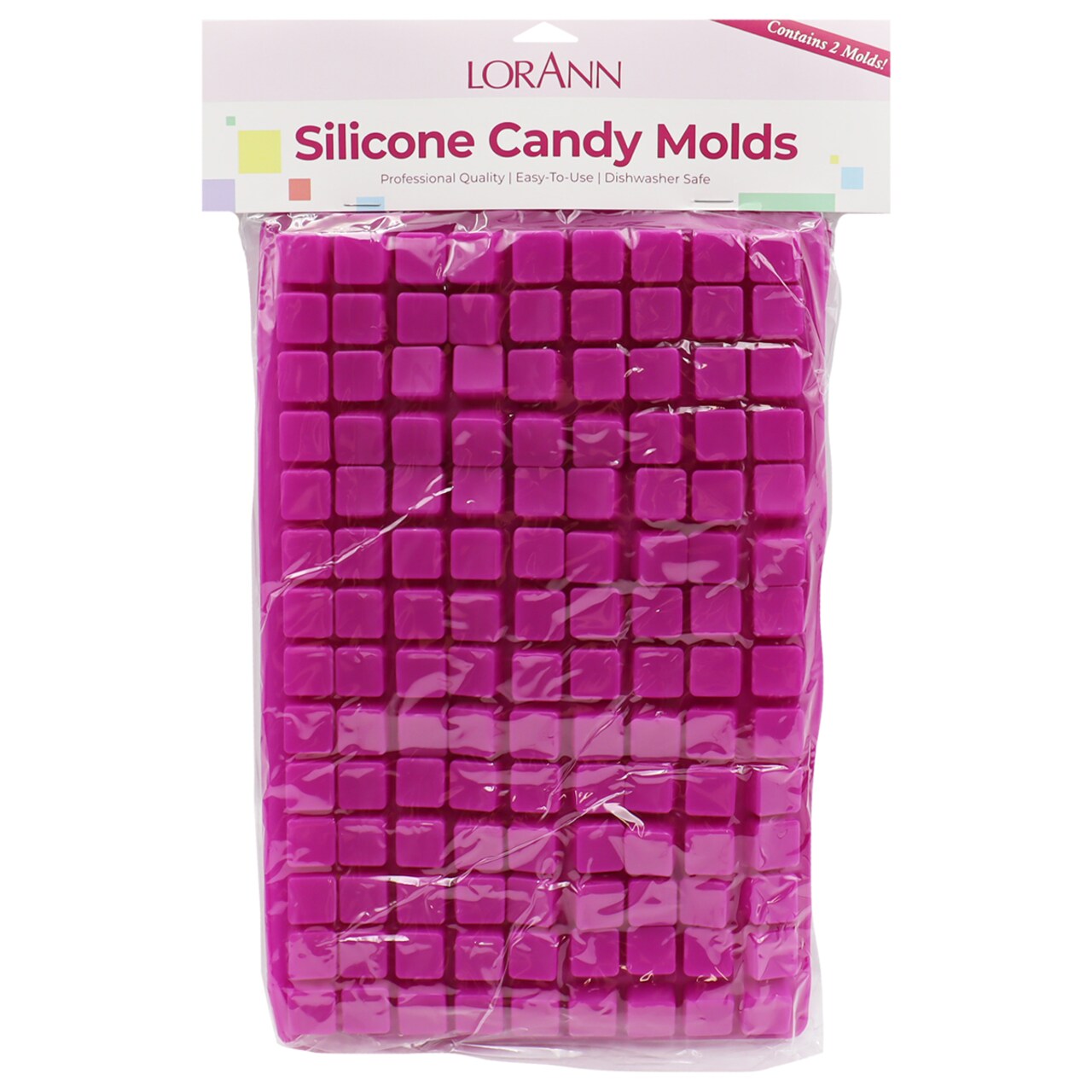 Silicone Square Cube Candy Molds, 2-Pack by Lorann Flavors
